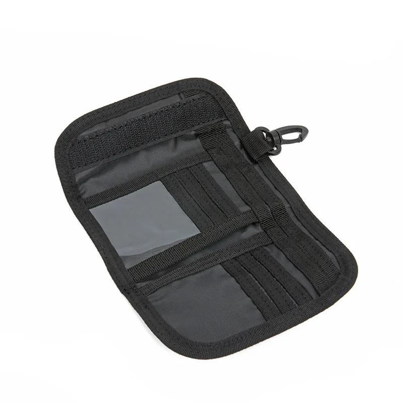 Bolsa de cintura de malha, carteira EDC masculina, porta-moedas, porta-cartão chave, esporte ao ar livre