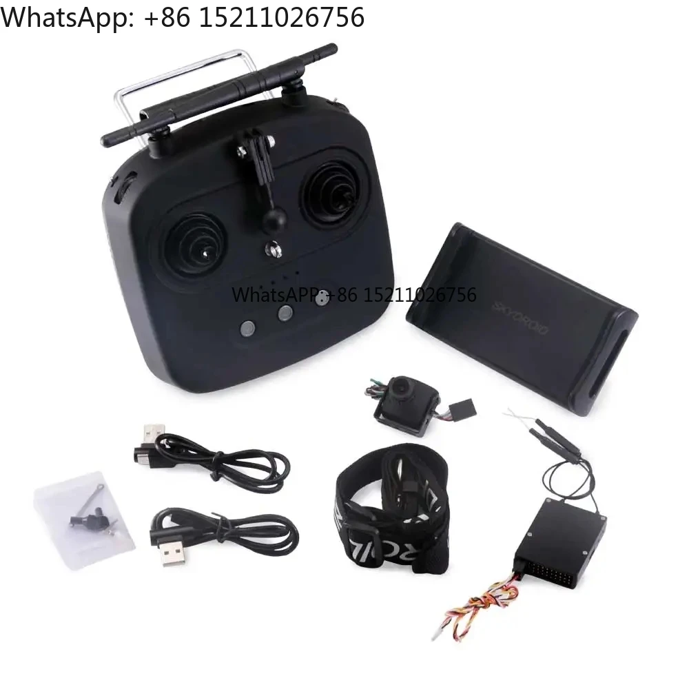 Skydroid T10 Remote Control Mini Camera 10km Digital Map Transmission 4 in 1 With R10 Receiver for RC Plant Protection -