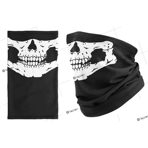 

Lopron Buff Neck Bandana Dry Head Skeleton Mask Biker Ski Mask-Neck Collar-Mask-Baf-Cigarette Holder