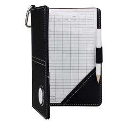 Refillable Golf Scorecard Holder Leather Golf Yardage-Book Cover With Golf Scorecard Book,Unique Golf Gift For Women Men