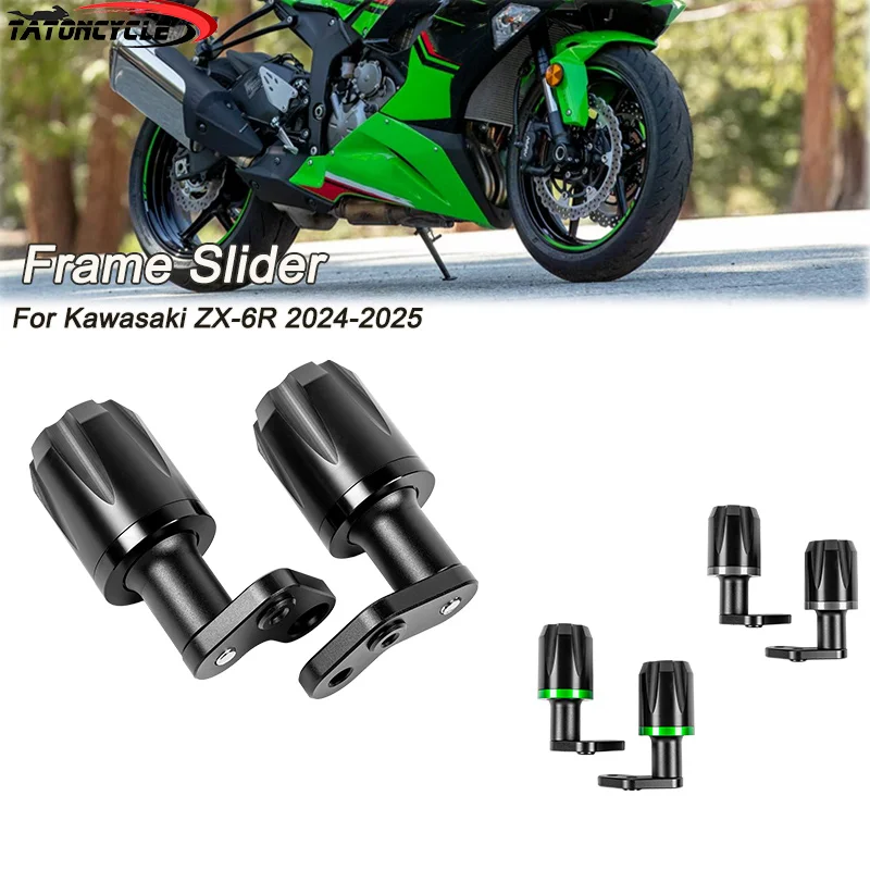 

ZX 6R Frame Slider For Kawasaki ZX-6R 2024 2025 Motorcycle Drop Ball Falling Protection Frame Slider Moto Safty Parts Accessorie