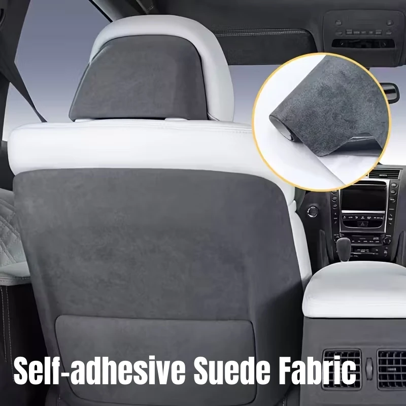 Elastic Self-adhesive Suede Fabric for Car Interior Modification Velvet Sticky Headliner Upholstery Lining Counter Sewing Cloth
