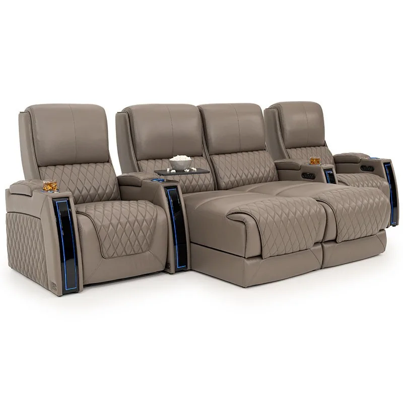 Sofa first layer cowhide sofa first class space multi-function cabin electric princess
