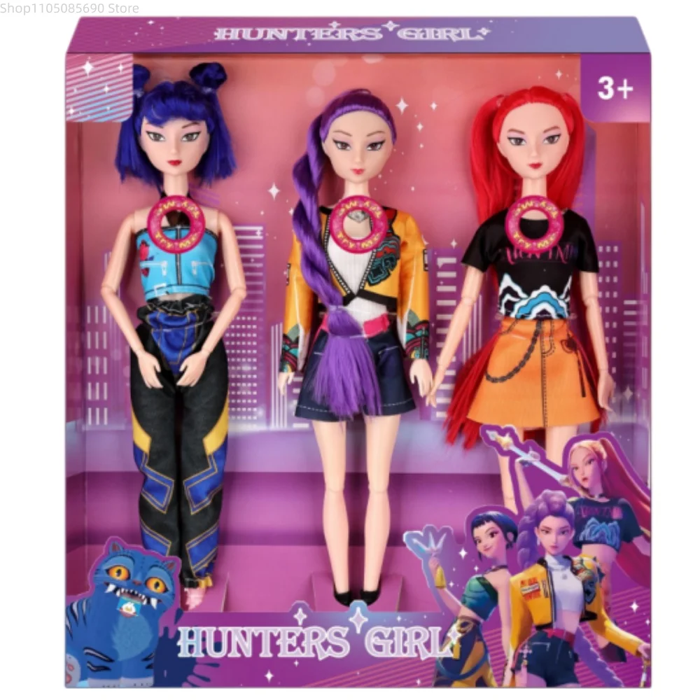 Hot Have Music Kpop Demon Hunters Anime Figure Rumi Mira Zoey Action Figure  Plastic Doll Cute Gift for Kids Birthday Gifts