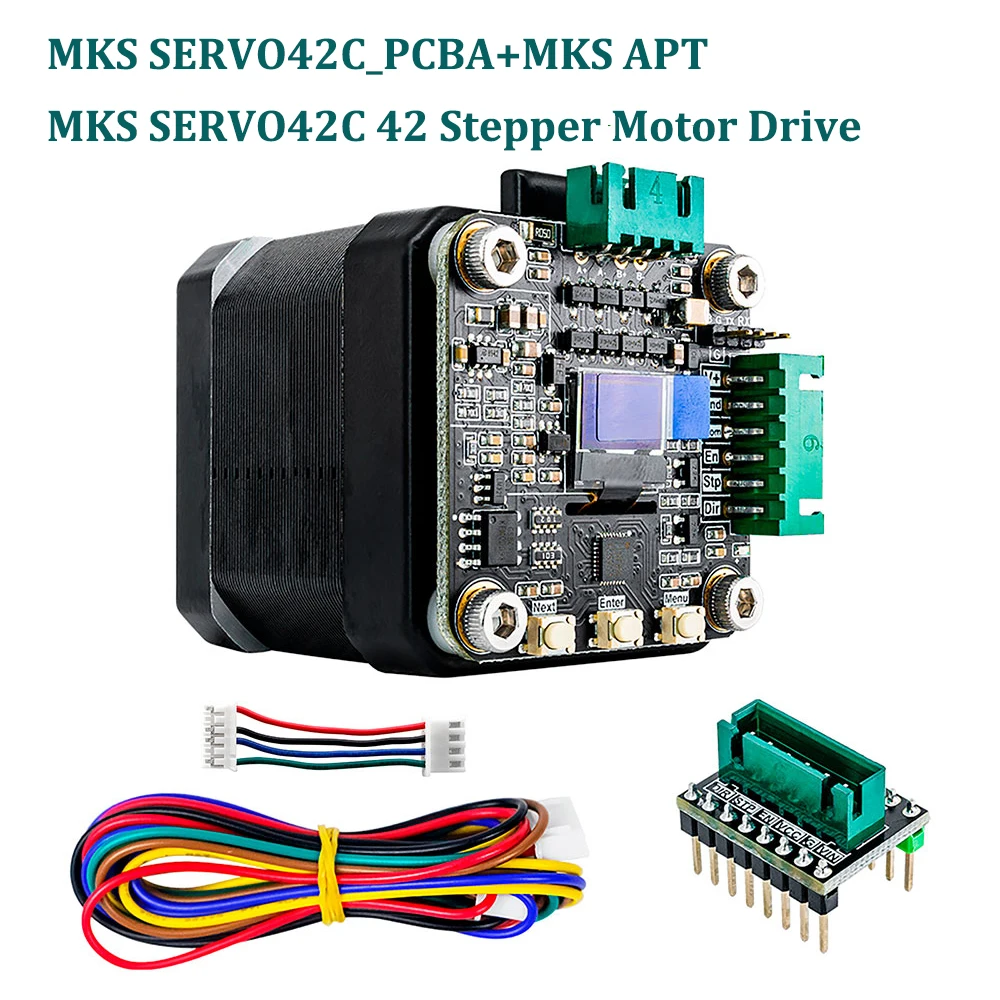 Makerbase MKS SERVO42C PCBA MKS APT Mute Drive Replace TMC2209 NEMA17 Sterownik silnika krokowego z zamkniętą pętlą CNC Części do drukarek 3D