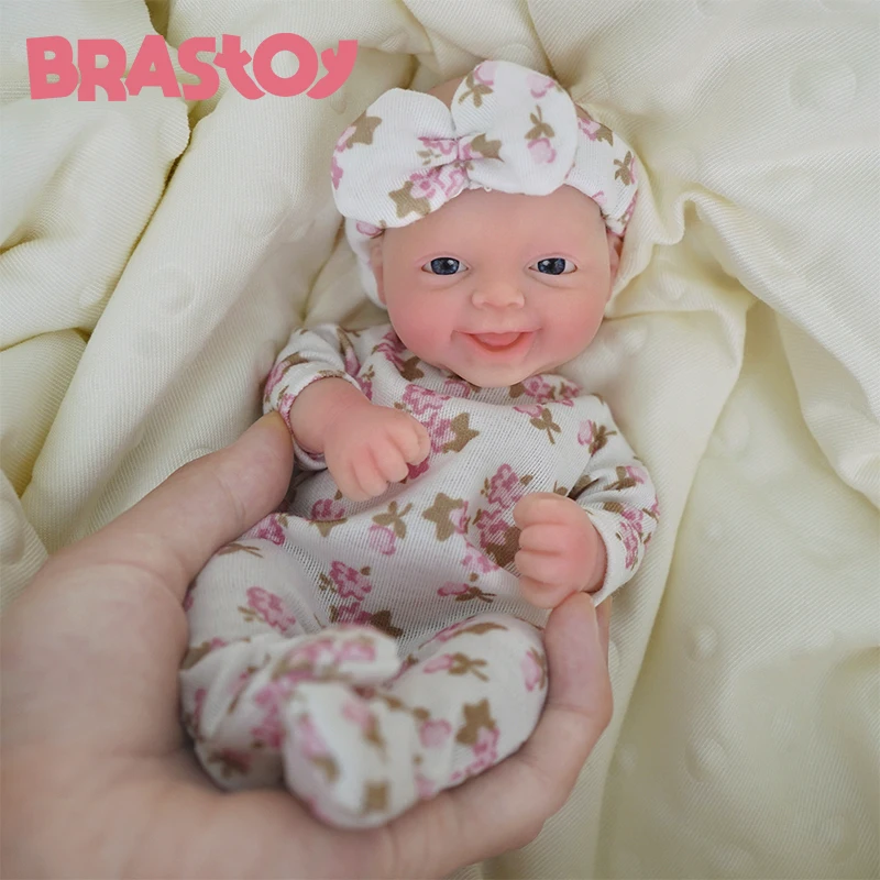 ブラストイ-ベビーリボーンドール-女の子-ソリッドシリコン製-20cm-リアルで柔らかな手触り-ブラジル発送