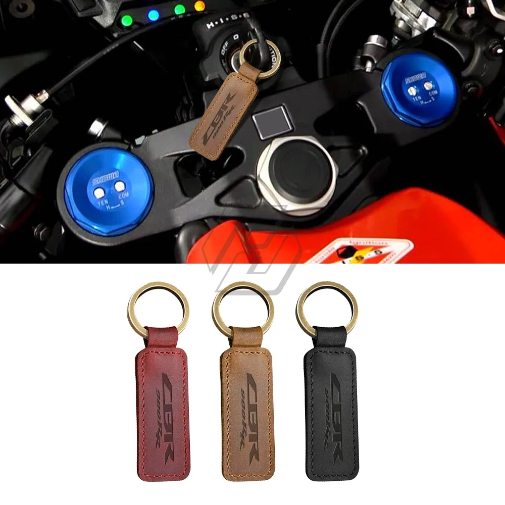 

Motorcycle Keychain Cowhide Key Ring Case for Honda CBR900RR CBR 900RR