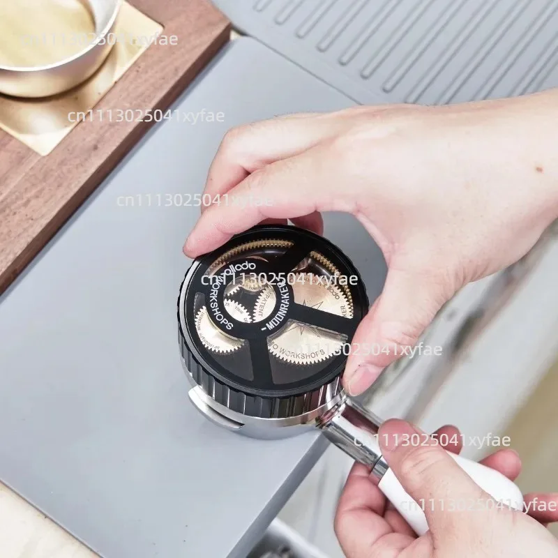 58mm Coffee Distribution Tool Planetary Gear Espresso Powder Dispenser WDT