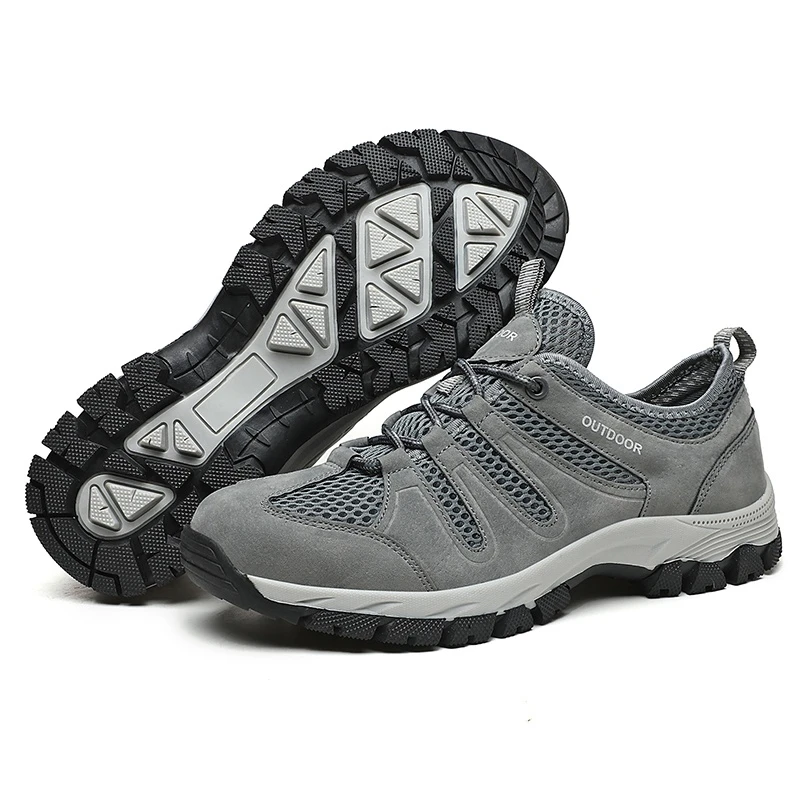 Zapatillas de deporte informales para hombre, zapatos deportivos con cordones de estilo clásico, transpirables, al aire libre para trotar, Trekking, envío rápido