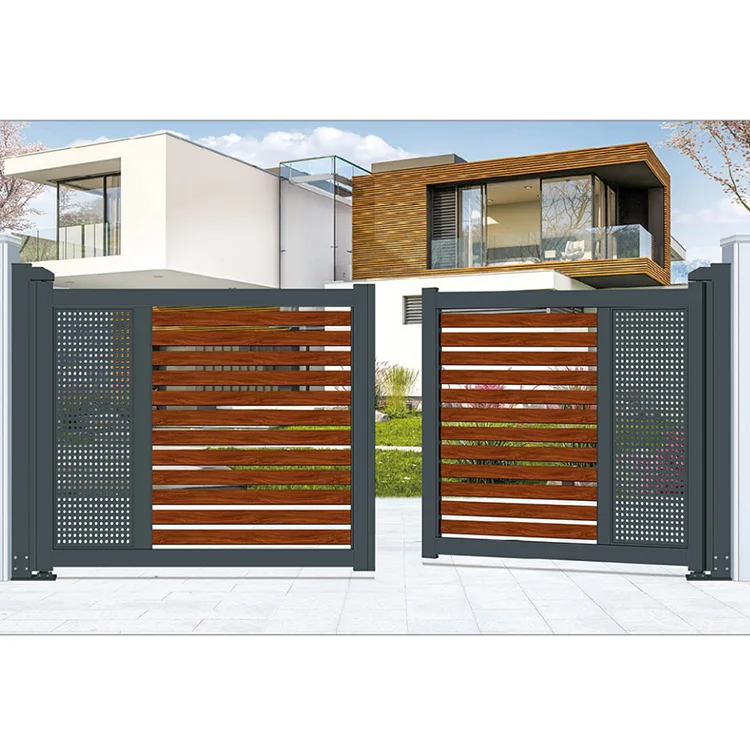 Modern Design Garden Gate Elegant Wrought Iron Yard Gate Hot Sale High Quality Material
