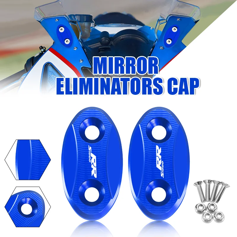 

New Sales Motorcycle Rearview Mirror Hole Cover Windscreen Driven Mirror Eliminator Cap For S1000RR S 1000RR s1000rr 2009-2017