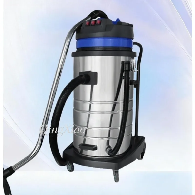 Hand Push Industrial Vacuum Cleaner Wet And Dry Dual Use Cleaning Equipment For Factory Workshop Daily Surface Maintenance