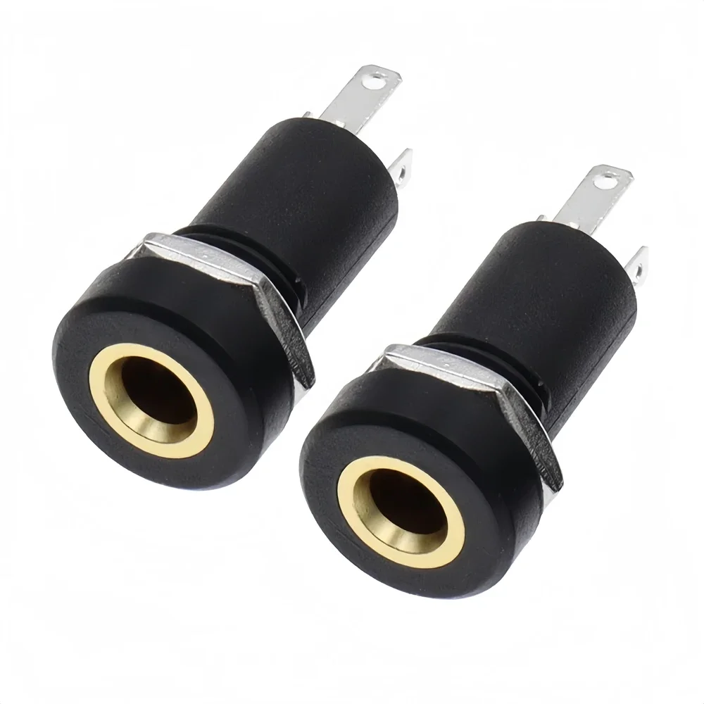 5/10PCS 3pin/4pin 3.5mm Audio Jack Socket Stereo 3 Pole Solder Panel Mount With Nut Connector Headphone Female Socket