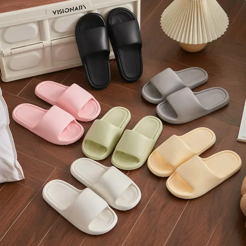 Home Slippers Women Platform Cloud Outdoor Indoor Summer Soft Sandal Slides Flip Flop Men Male Ladies House Shoe Flat Beach