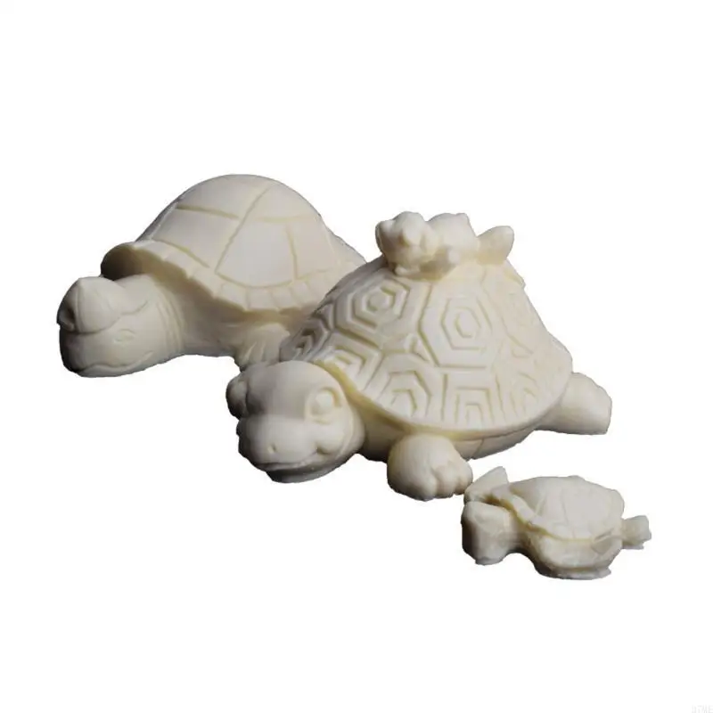 37ME Chocolate Candy Sugar Craft Exquisite for Turtle Gum Paste Mold Cake Decorating Tools Family Art Silicone Soap Mold Kitc