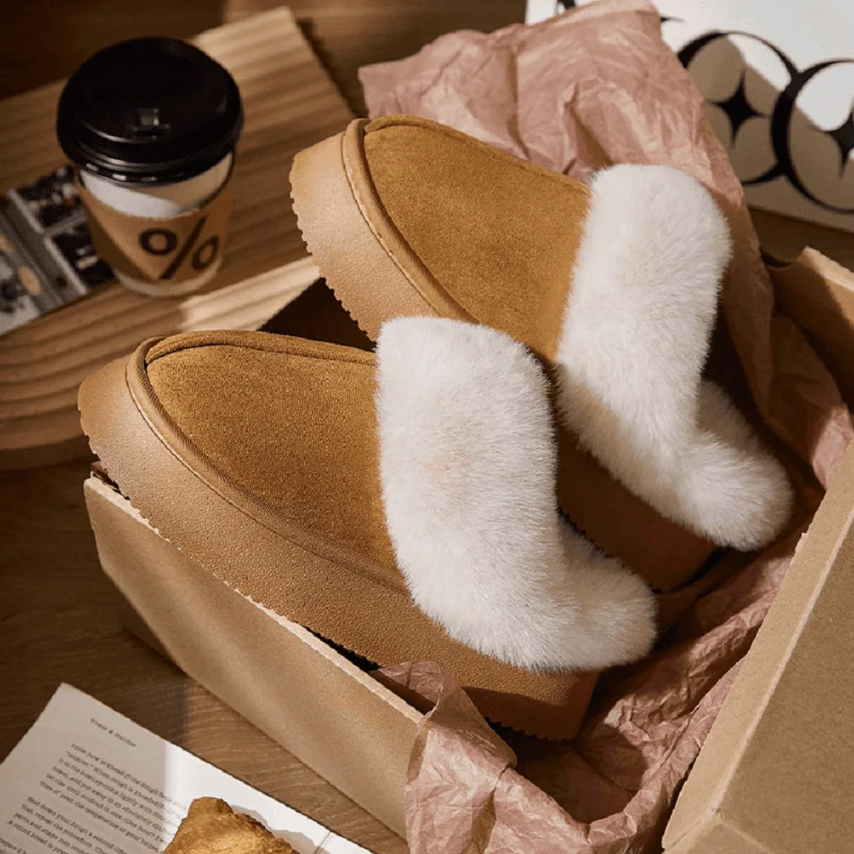 

Women Fluffy Slippers for Autumn Winter Indoor EVA Thick Sole Anti-Slip Warm Unisex House Shoes