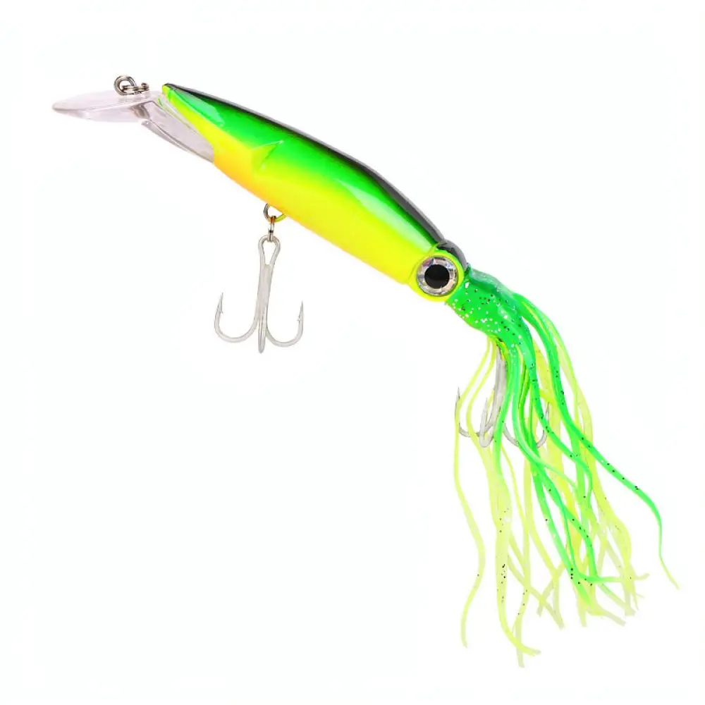 Lifelike Octopus Squid Hard Bait 14cm 43g Fishing Lure Jigging Wobbler For Saltwater Sea Bass Mackerel Predator Tackle