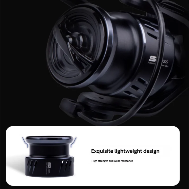 Mavllos S2 نسبة بكرة الغزل الصغيرة من الكربون 5.2:1 800S 1000S 119g ضوء دوار منخفض القصور الذاتي مقاوم للماء بكرة صيد مضادة للصدأ #5