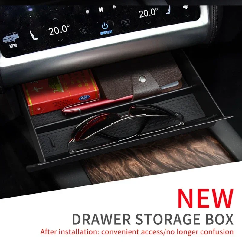 

Car Front Center Console Storage Box Drawer Container Bin Arm Rest Organizer Case Tray Organizer For Tesla Model S/X 2012-2020