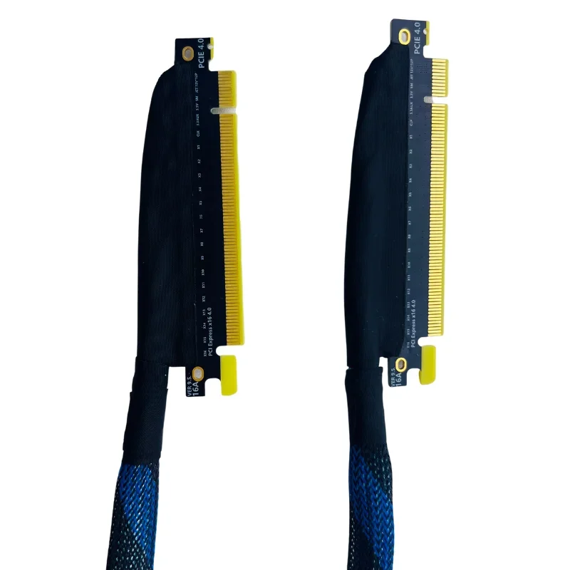 

Premium Quality PCIE 4.0 X16 Graphics Card Extension Cable with Braided Mesh Sleeve and GEN4 32Gbps Compatibility