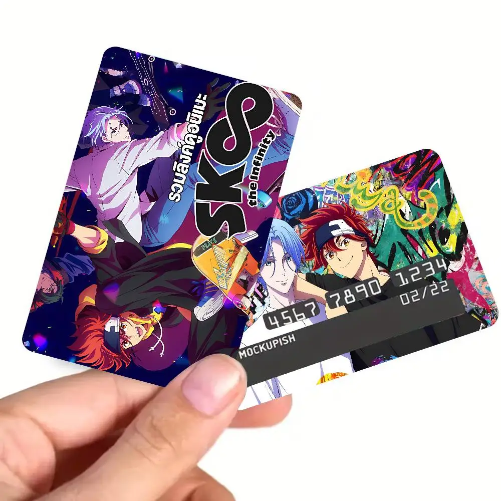 Anime SK8 The Infinity Anime Front Cover Film Sticker Skin for Credit Debit Card Small Large Chip