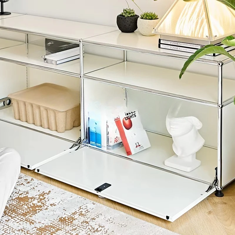 Retro TV cabinet module cabinet, modern simple living room locker, module combination