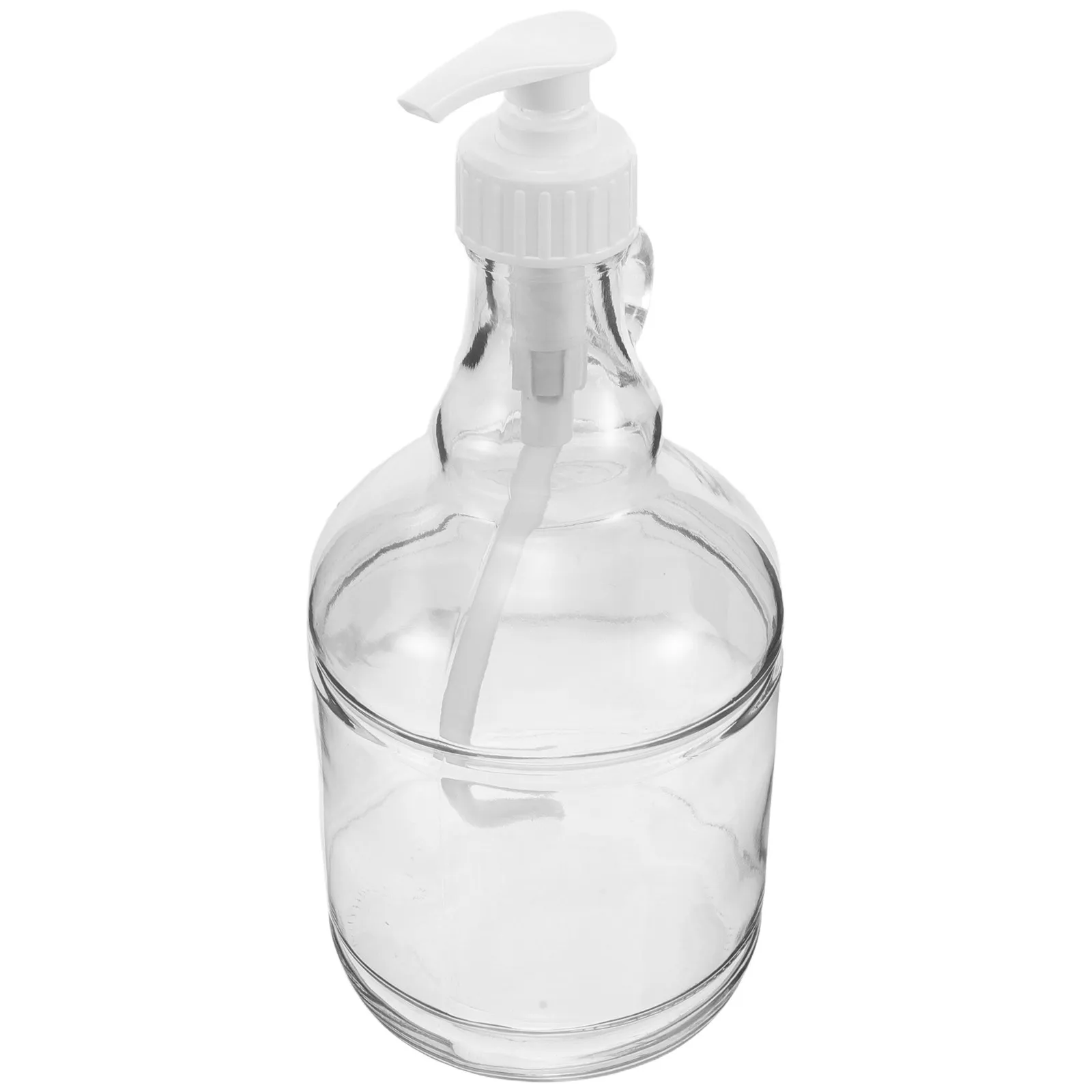 

Элегантный стеклянный дозатор для мыла, шампуня, кондиционера, геля для душа, многоразовый, для ванной комнаты