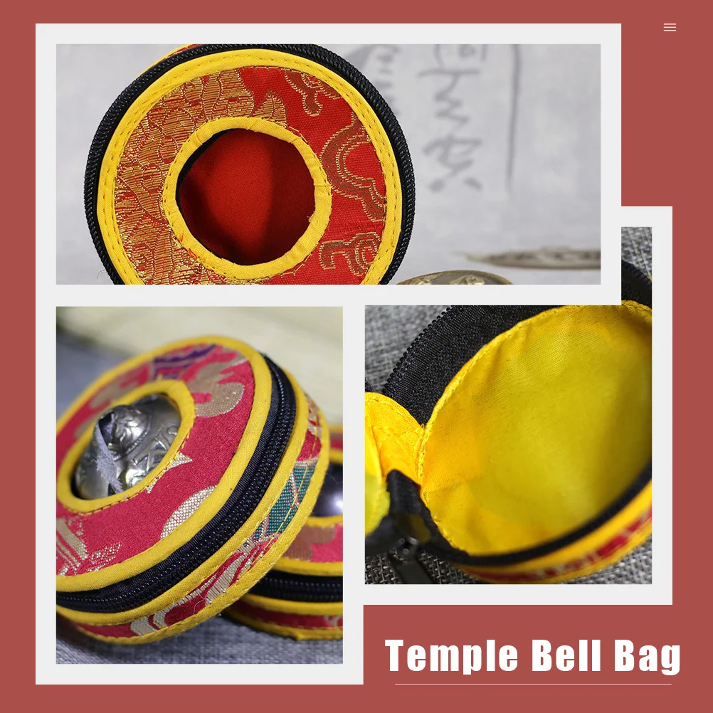 

Meditation Bell Container Bell Storage Case Bell Box Tibetan Bell Storage Box Temple Bell Bag