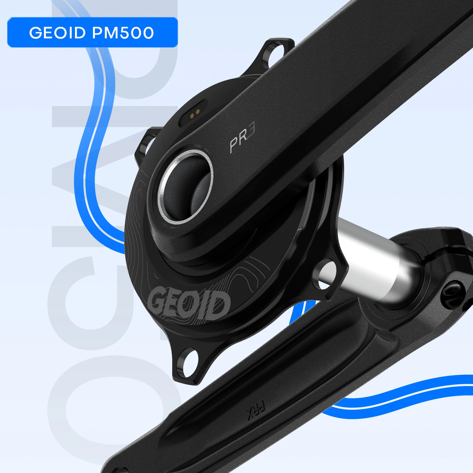 

GEOID PM500 Power Meter 110BCD 4 Bolt Crank 24mm Spindle ANT+ Bluetooth Road Bike Power Meter for Shimano