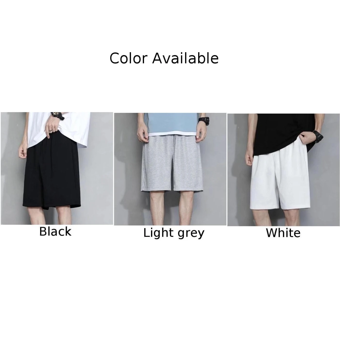 Szorty do noszenia na co dzień, szorty na wakacje, męskie szorty codzienne, szorty o regularnej długości, lekko elastyczne szorty, szorty w jednolitym kolorze