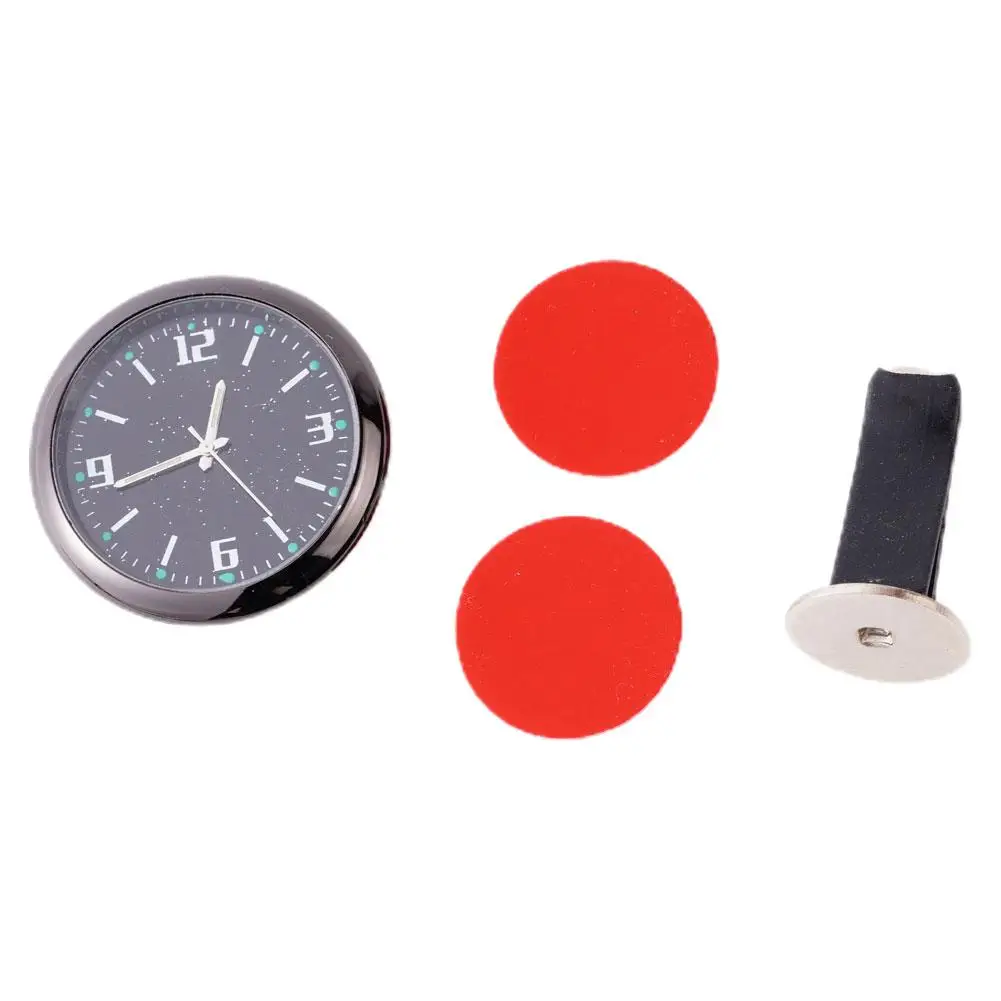 Car Clock Luminous Mini Auto Gauge Clock Waterproof Quartz Clock with Stickers Aotu Interior Accessories for All Vehicle Model