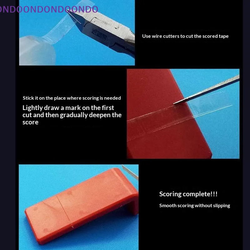 Tear-resistant 3/6mm Model Scribing Guide Tape Hard Edges Push Line Scribe Tape for Model Hobby Cutting Tools