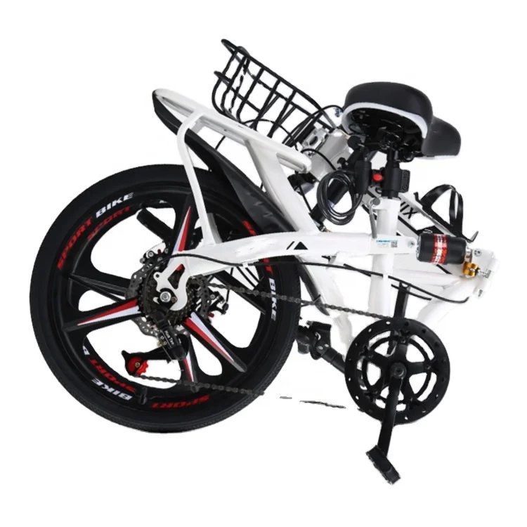 20-Inch 7-Speed Foldable Bicycle Carbon Steel Frame with Disc Brakes for Kids and Adults