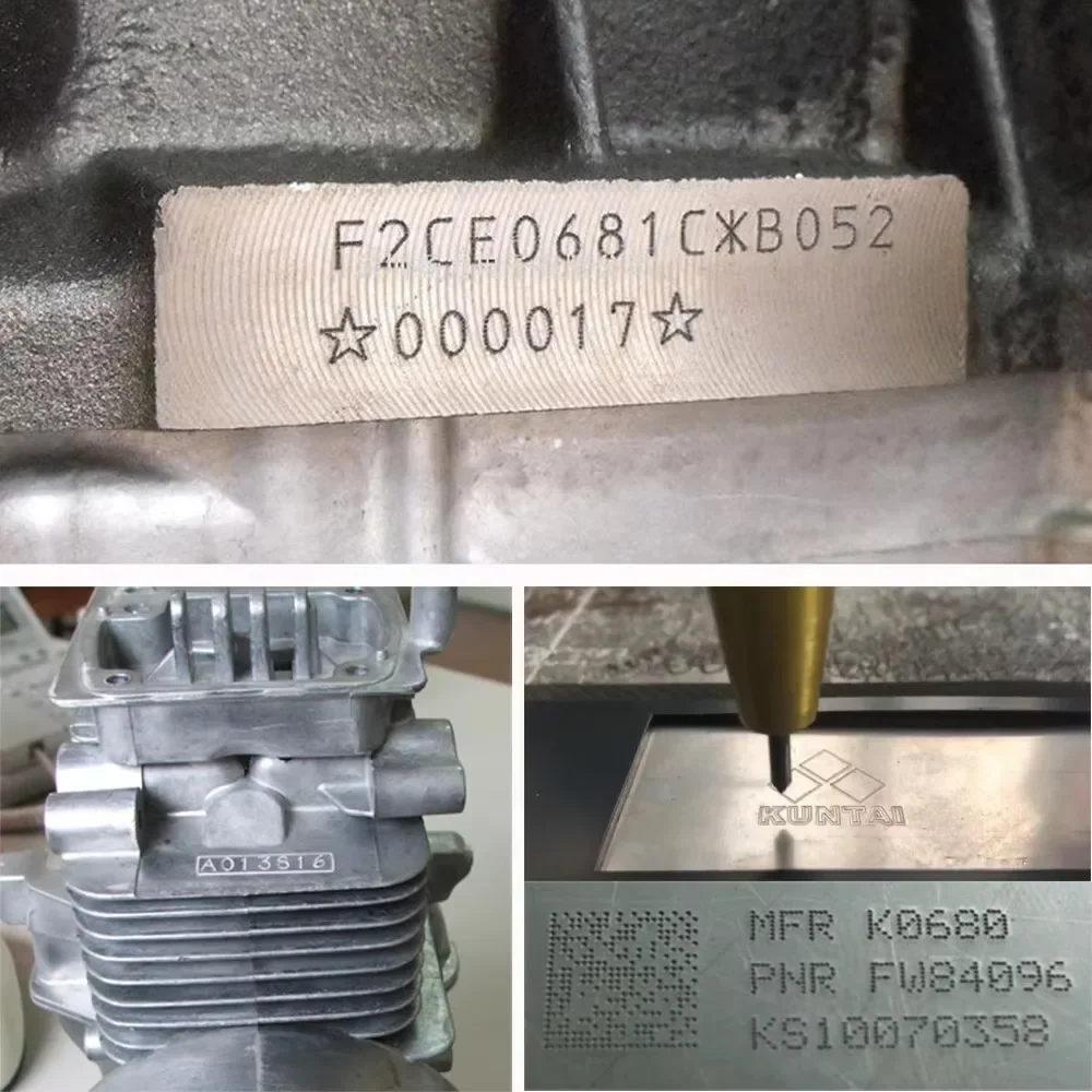 Kt-ph Portable Pneumatic Point Peen Chassis Vin Marking Machine Handheld Core Motor Components