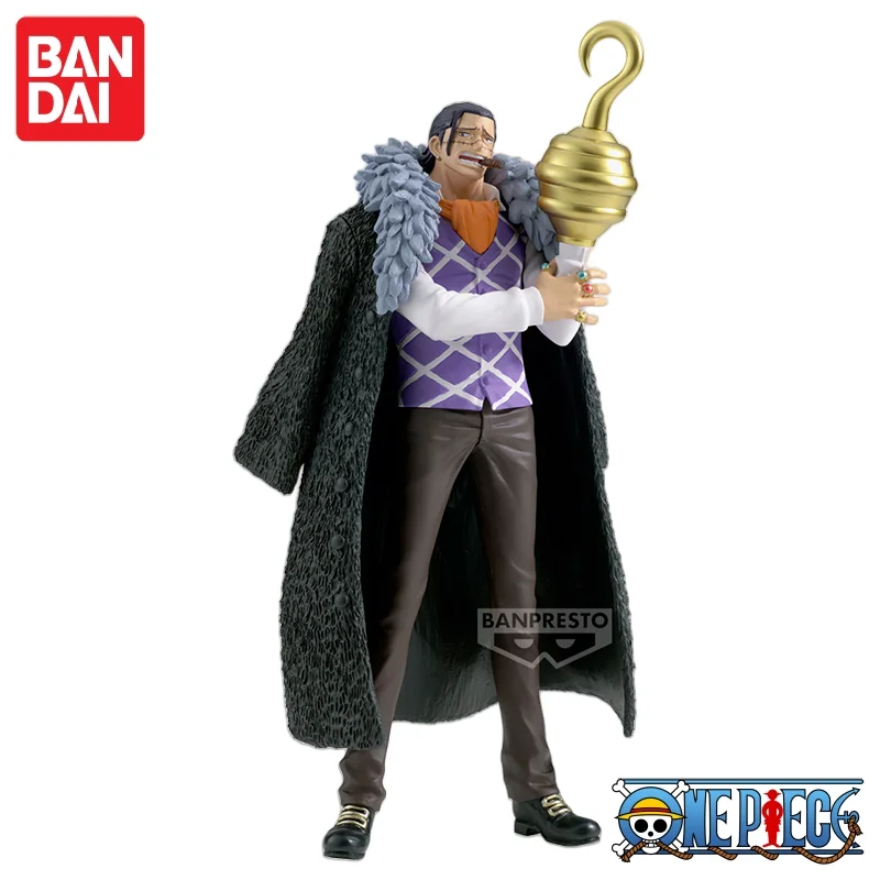 En Stock 100% Original Bandai One Piece DXF Anime gran ruta pirata cocodrilo (arena vieja) personaje modelo juguete coleccionable