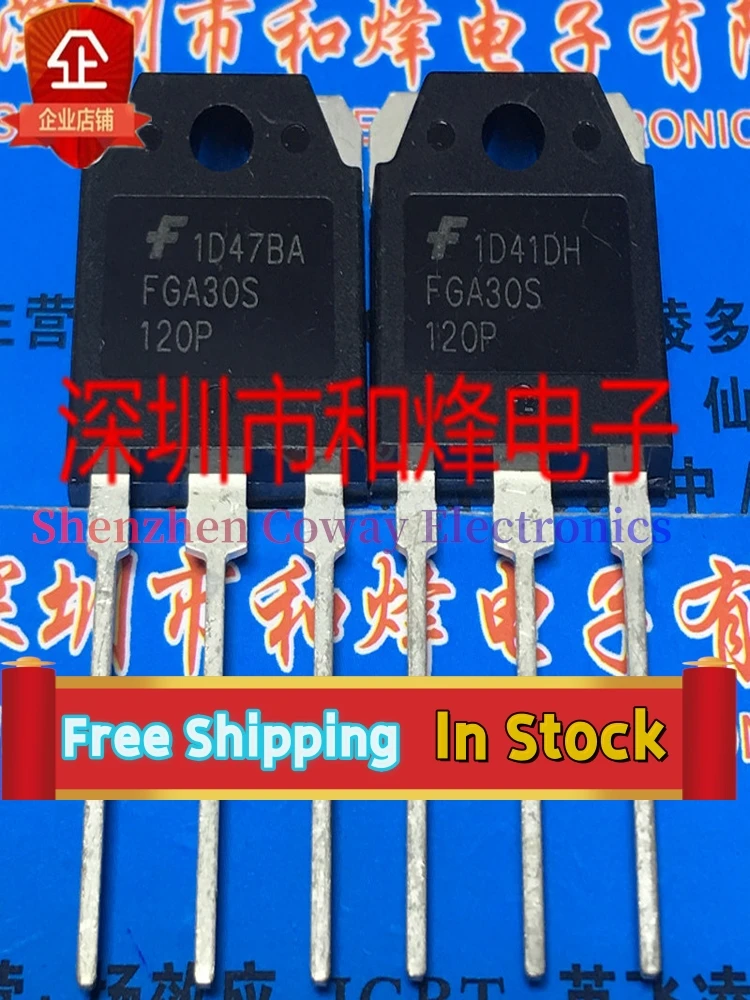 10PCS-30PCS  FGA30S120P  TO-3P 1300V 30A    In Stock Fast Shipping