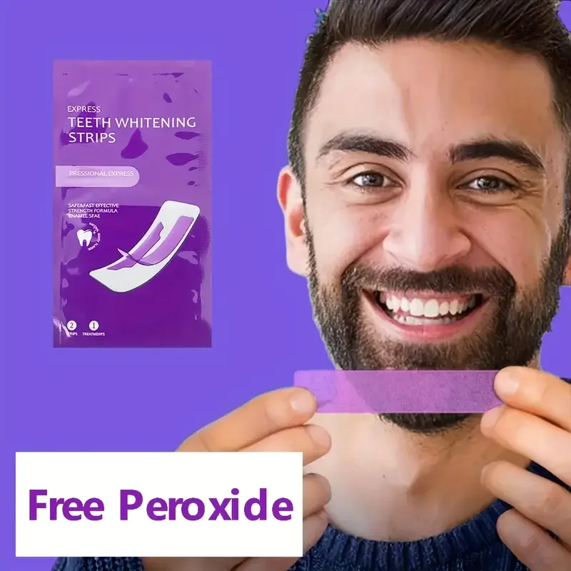 7 أزواج من شرائط تبييض الأسنان المرنة المزدوجة للعناية بصحة الفم شرائط تبييض لقشرة الأسنان الصناعية - تبييض الأسنان #1