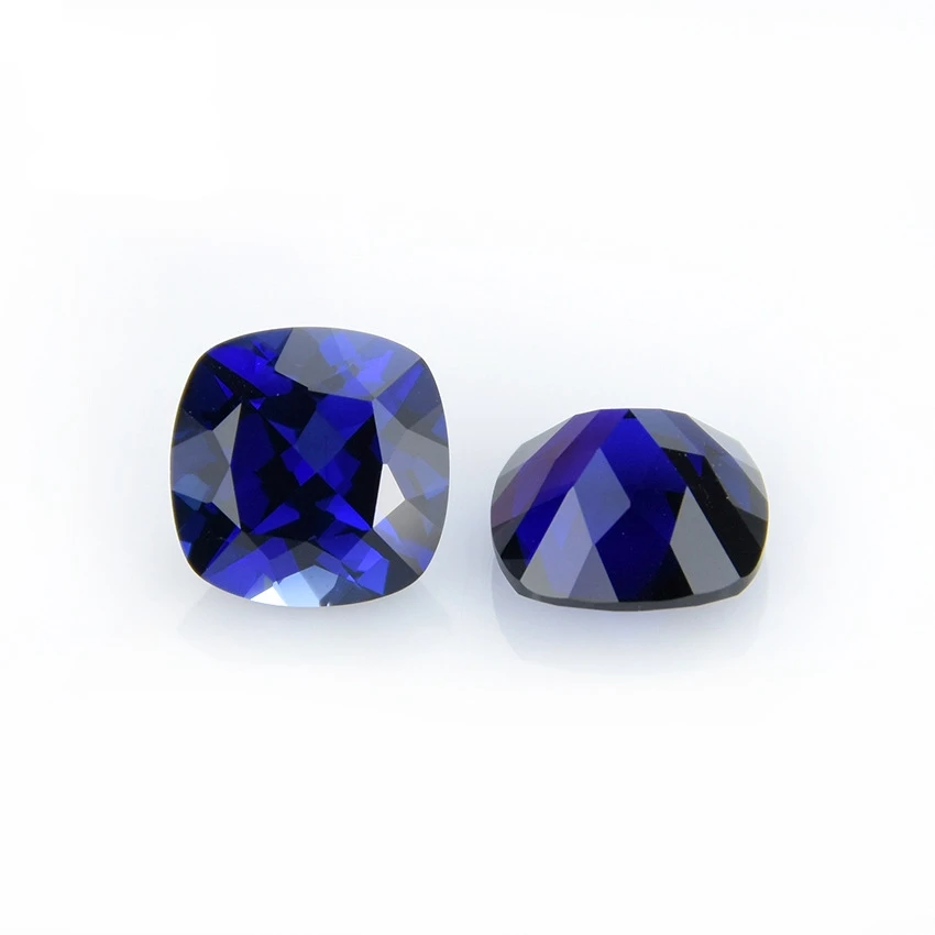 

Pretty Sapphire Cushion Cut VVS Loose Gemstones for Stone Collection/Jewelry Accessories/Display Inlay Precious Stone
