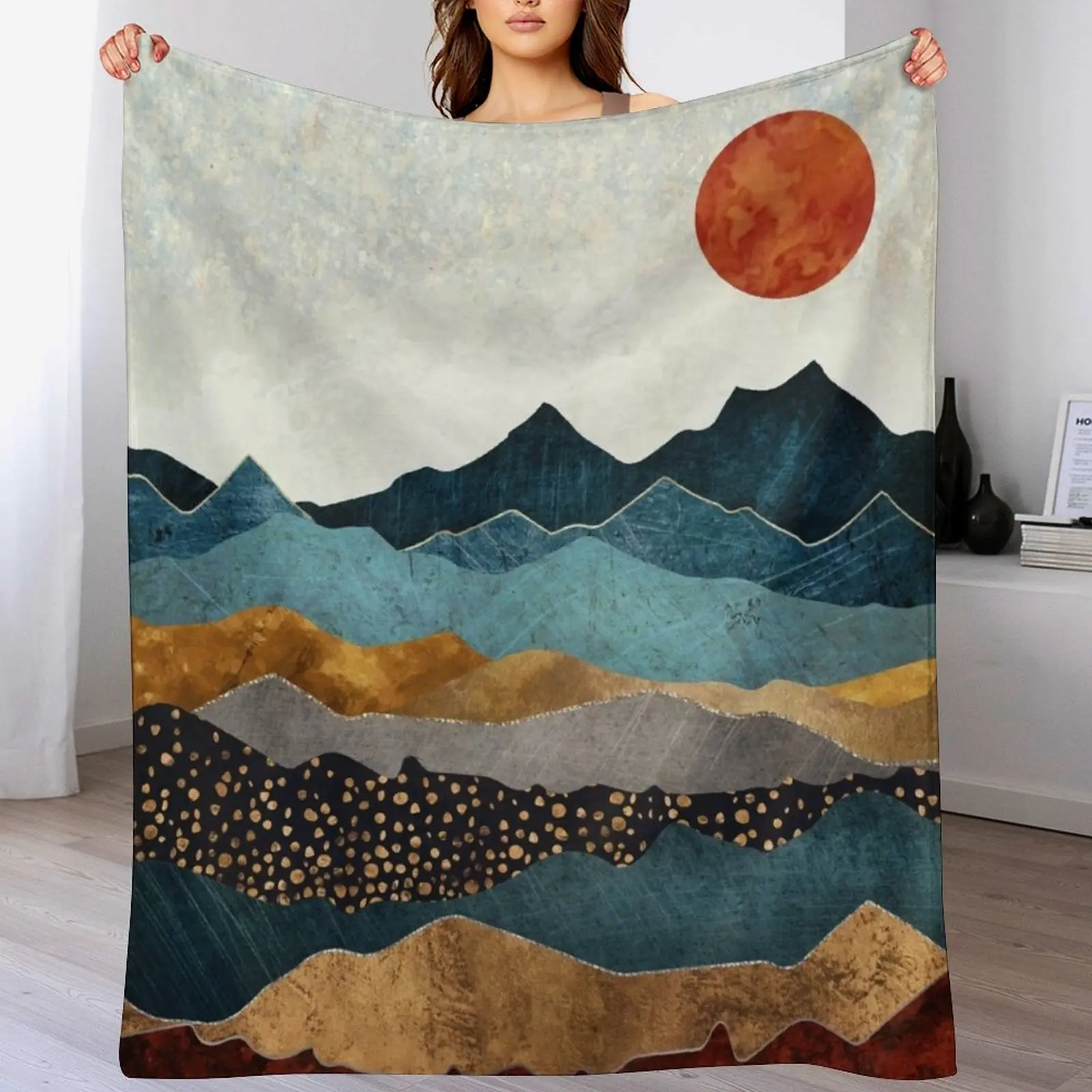 

Amber Dusk Throw Blanket Luxury Brand warm winter valentine gift ideas Hairy Blankets