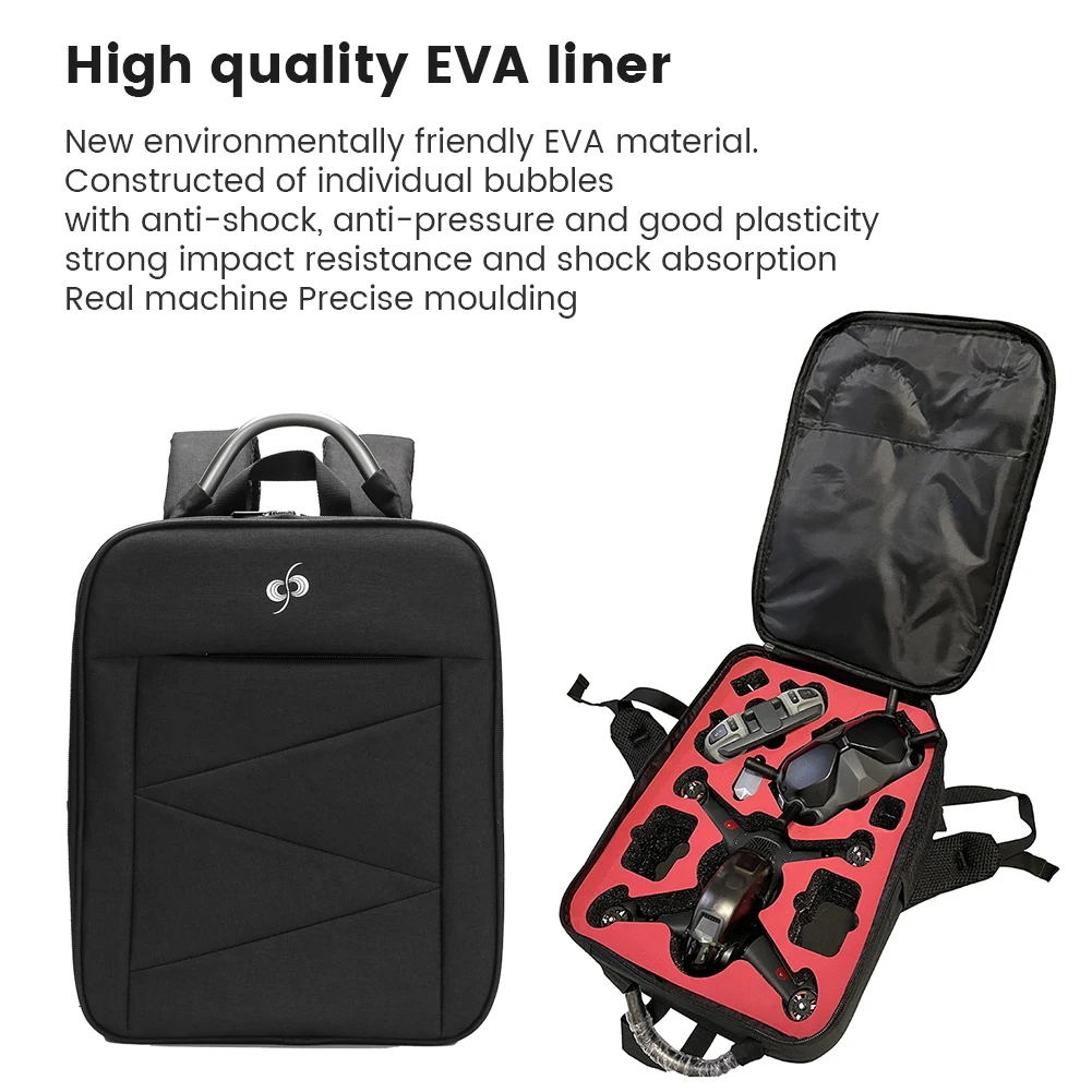 Mochila de almacenamiento impermeable, bolsa de almacenamiento portátil para exteriores, para DJI FPV Combo Quadcopter Goggles V2 Controller