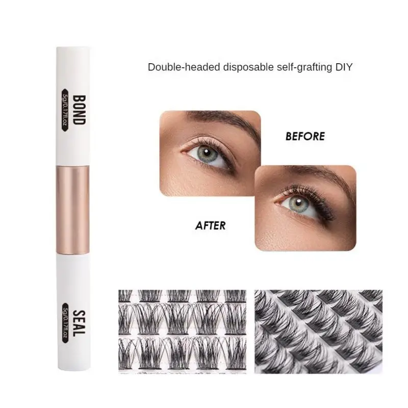 1/2/4PCS Does Not Pierce Eyes Long Lasting Mascara Eyelash Raincoat Double Effect Eyelashes Double Tube Mascara Curly And Light