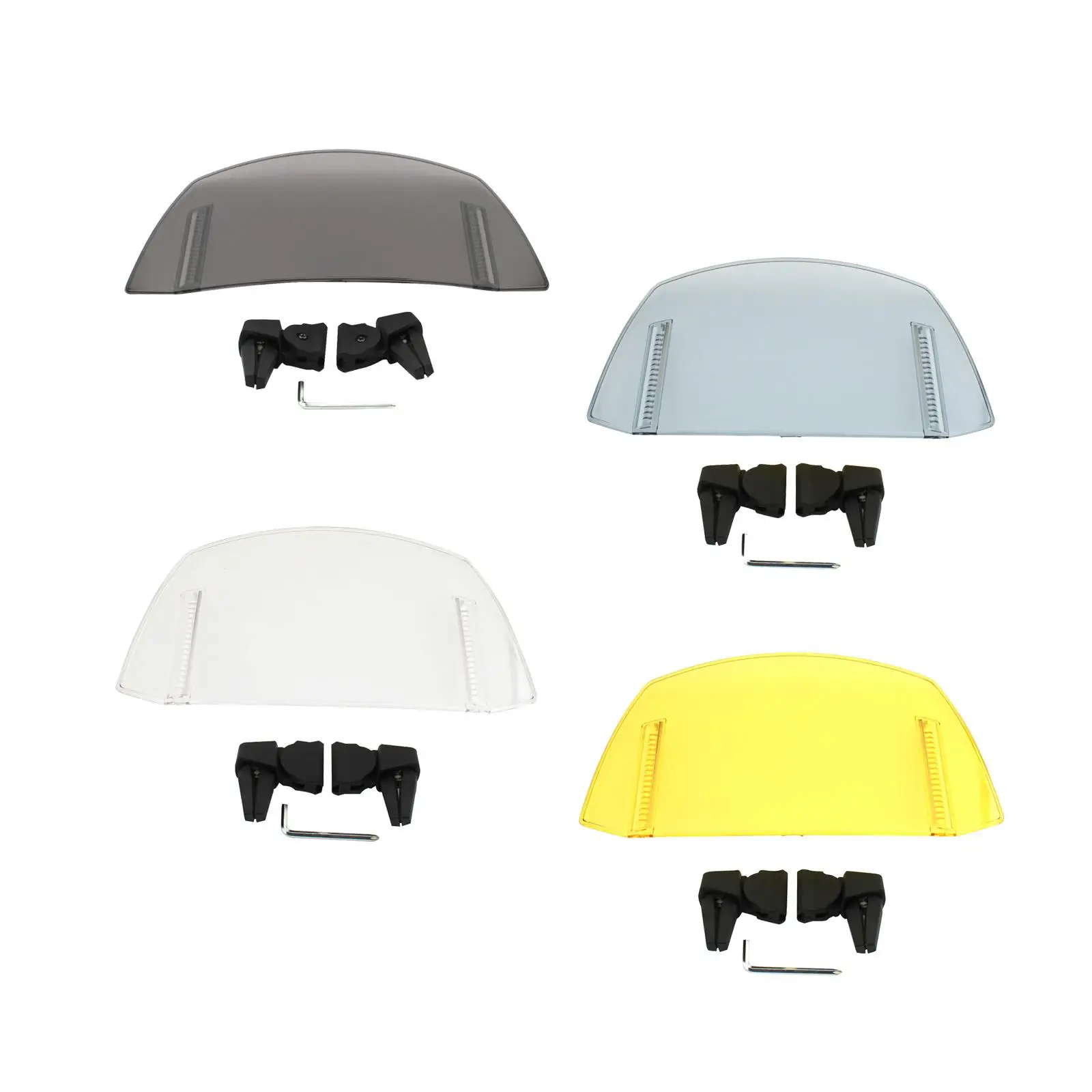 כללי אופנוע windshield אביזרים התקנה פשוט תכליתי 7x11.5 אינץ 'מסוגנן חול עמיד אופנוע רוח דפלציה