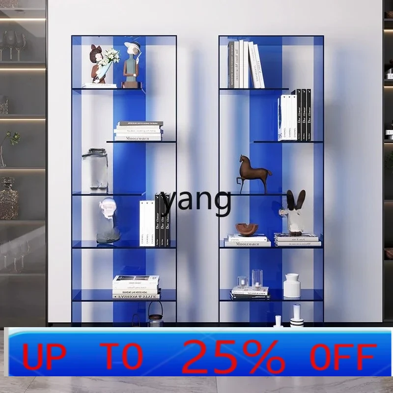 

CX modern simple acrylic bookshelf living room creative figure display bogu shelf floor storage