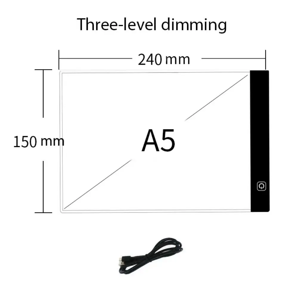 Tablero de copia de dibujo A4/A5, almohadilla de pintura de animación regulable de 3 niveles ajustable, juguetes educativos, almohadilla de luz Led creativa, nuevo