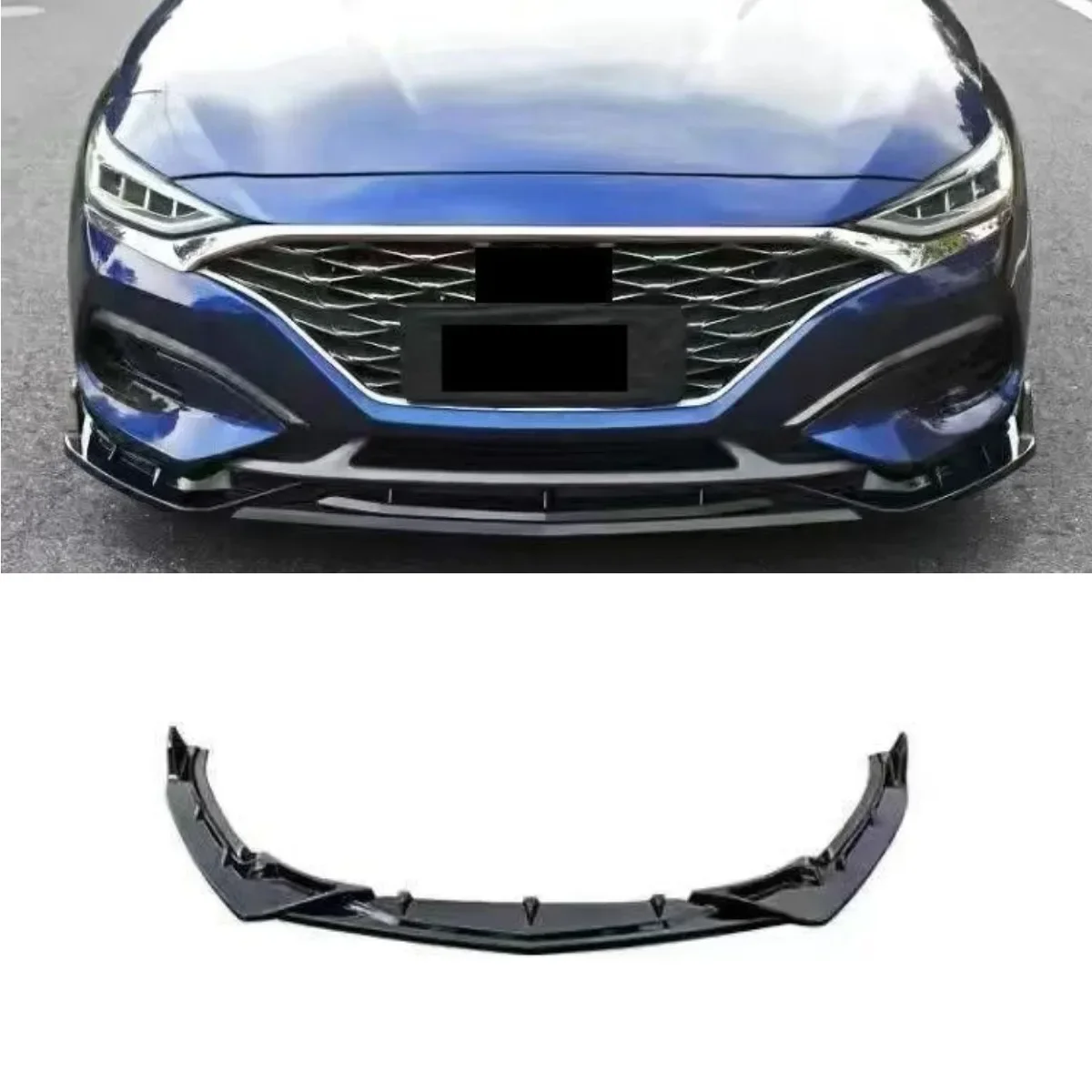 Car Front Bumper Lip Splitter Diffuser Spoiler Body Kit For Hyundai Lafesta 2019-2021 Bumper Guard Protector Car Accessories