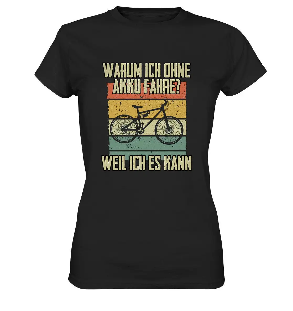 Why I Ride Without Battery Because Can Bike Retro Electric E T Shirt