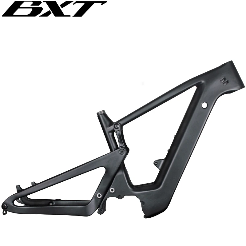 BXT 29er E-MTB Telaio per mountain bike in carbonio a sospensione completa da viaggio 150mm AM Bike Telaio MTB elettrico a sospensione completa in