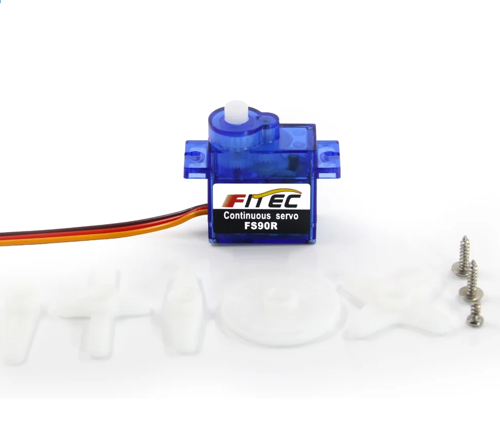 1.5kg 9g V4 RC 카메라 드론 헬리콥터 장난감 서보 (휠 포함) FS90R 360도 연속 회전 마이크로 RC 서보 모터 (로봇용)