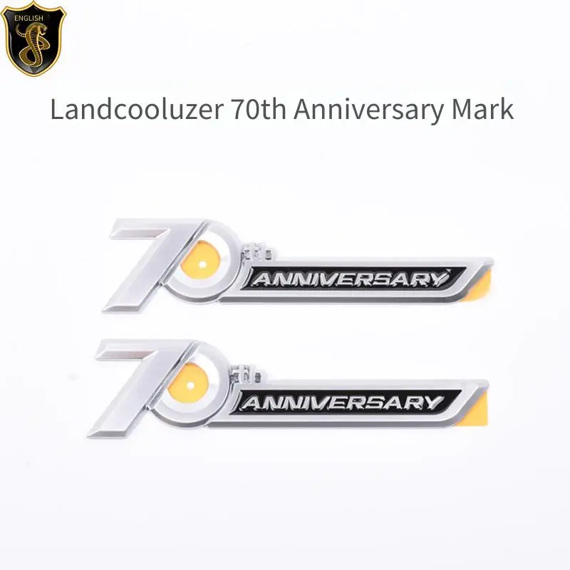 

Land Cruiser 70th Anniversary Commemorative Logo 3D Stereoscopic Logo Modified Body Decoration Side Logo