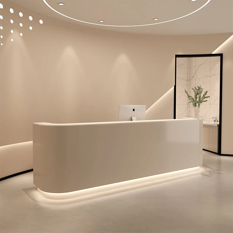 

Arc bar simple modern beauty salon medical beauty plastic surgery hospital front desk cream wind checkout page counter